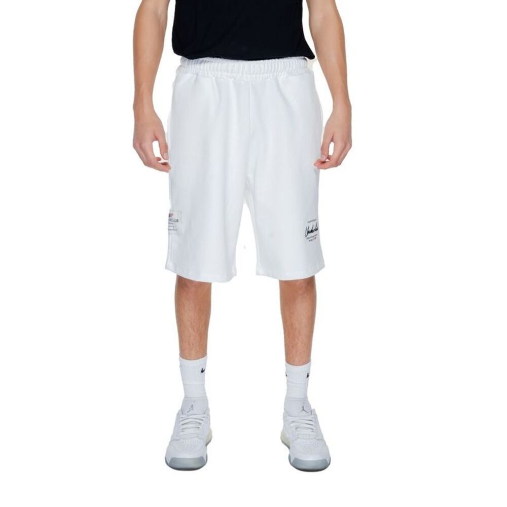 Underclub White Cotton Bermuda Men's Shorts